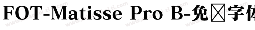 FOT-Matisse Pro B字体转换
